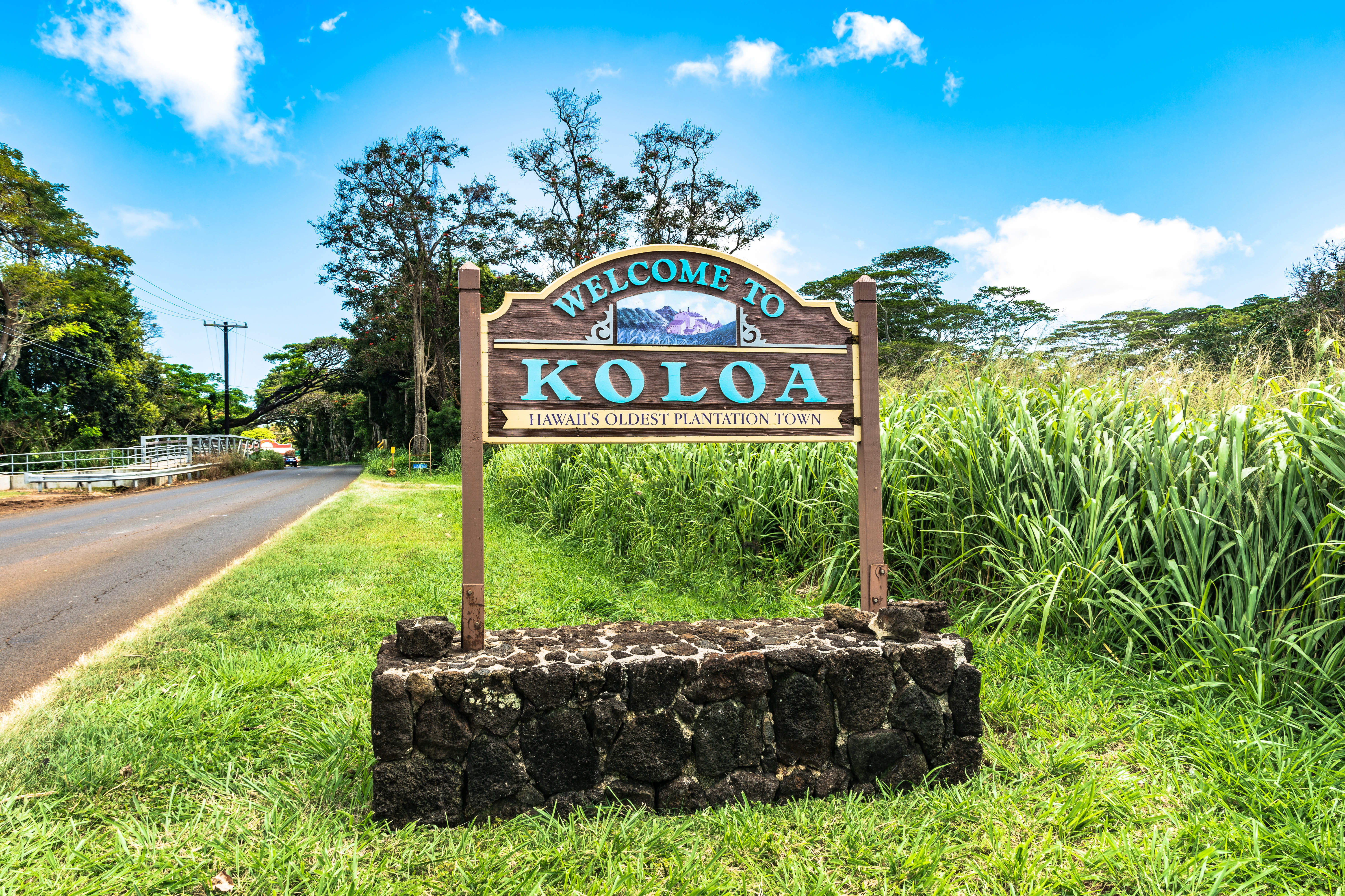 Koloa Town Sign