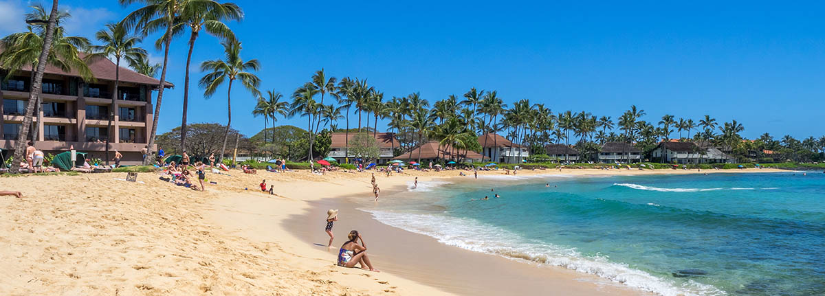 Poipu beaches, Kauai, Hawaii